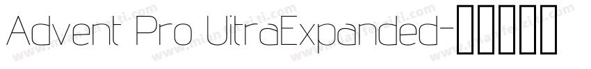 Advent Pro UitraExpanded字体转换